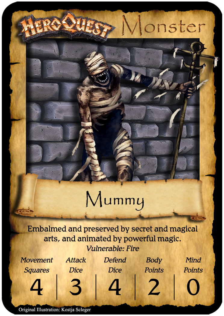HeroQuest Homebrew The Cards